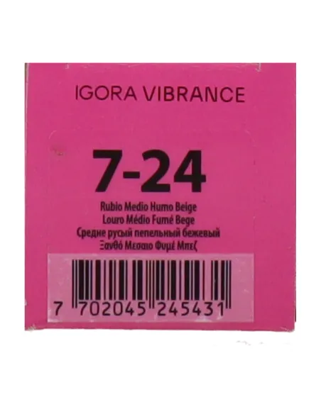 Schwarzkopf Igora Vibrance 7-24 - Rubio Medio Humo Beige 60 ml